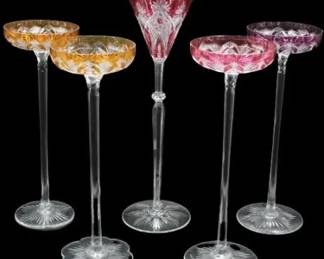 5 Baccarat Overlay Crystal