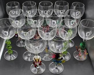 Various Figural Stemware