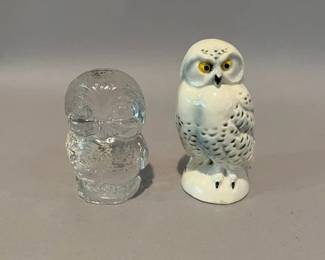 Two Goebel Owl Figurines
