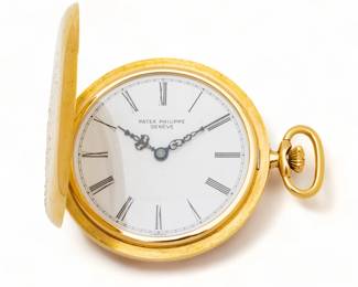 Patek Philippe (Swiss) 18K Gold Pocket Watch, Hunter Case #539682, Works 932815