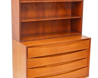 Arne Vodder for Snedkermester Povl Dinesen (Danish) Teak Wood Cabinet & Chest of Drawers, 1960, H 61.5" W 39" Depth 19.5"