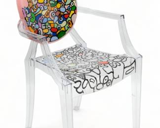 Adnan Chararas (Lebanese-American) Philippe Starck Louis Ghost Chairs for Kartell (Italian) H 36.5" W 21.5" Depth 17"