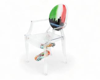 Elton Monroy Duran (Detroit, Michigan) Philippe Starck Louis Ghost Chairs for Kartell (Italian) H 36.5" W 21.5" Depth 17"