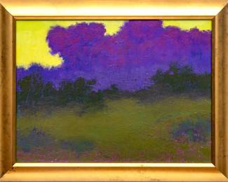 Richard Mayhew (American, B. 1924) Oil on Canvas, H 18" W 24"