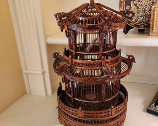 Vintage Asian Bird Cage