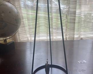 Wood and Metal Desktop Sand-Pattern Pendulum