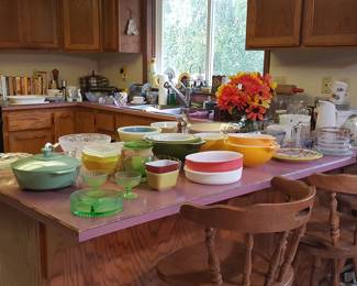 Most of the Pyrex is gone.