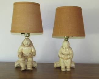 Cute Alaskan Eskimo lamps.