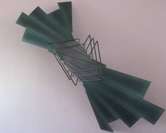 MCM Curtis Jere geometric wall sculpture.  