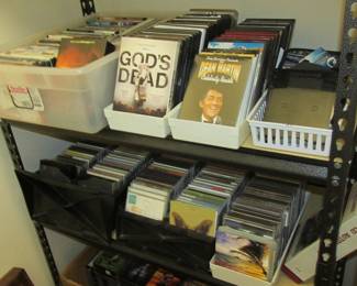 Tons of great CDs and DVDs.