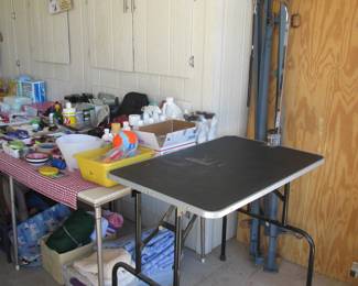 Portable Dog Grooming Table w/arm noose.