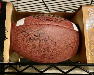 Brett Favre signed football to Joe