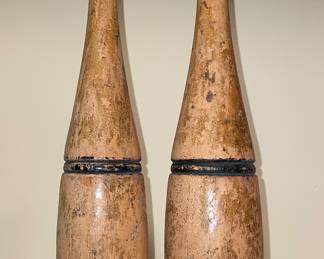 Antique juggling pins