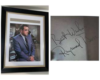 Raymond Burr autographed