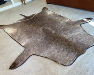 African Waterbuck hide rug