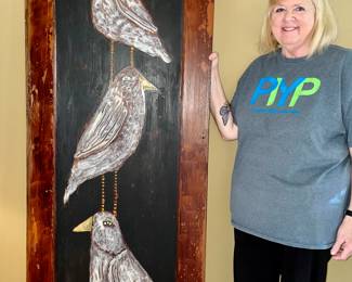 Original art on door Theresa Disney unsigned