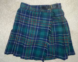 Vintage Girl's Kilt Skirt