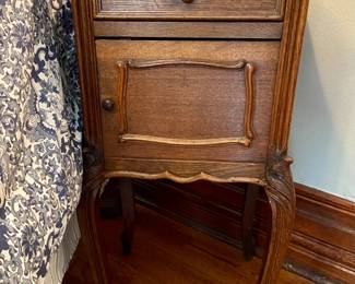 Antique Marble Top Side Table