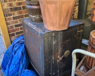 Antique safe! Has both keys and a combination. 