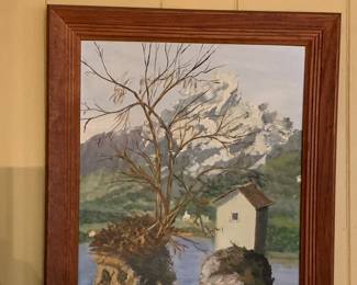 Primitive Americana original painting