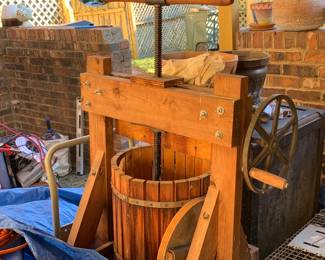 Vintage working cider press