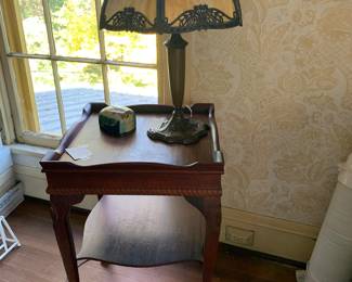 Lovely slag glass lamp