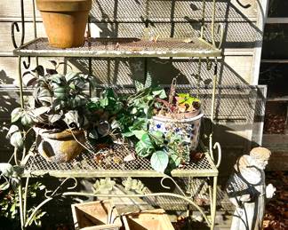 Vintage Outdoor Plant Stand 