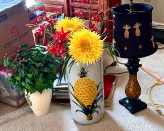 Pineapple vase and lamp