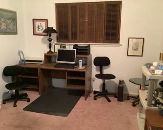 Desk and computer chairs still available