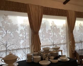 curtains are available but not the pull down shades