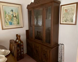 China Cabinet and wine rack still available