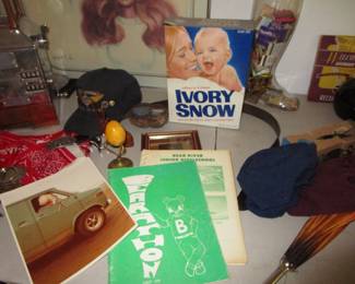 Ivory Snow and vintage matches in the background