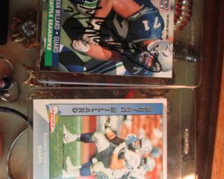 Signed Seahawks cards