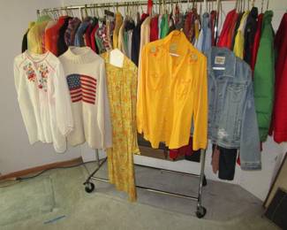 1990's ladies clothing sizes small to medium, a few large