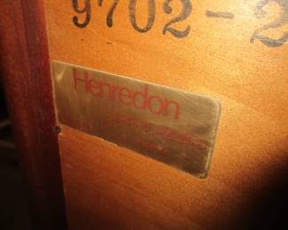 Henredon label
