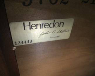 Henredon label