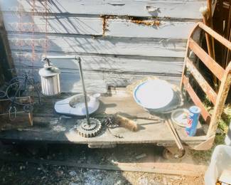 Vintage heavy duty sturdy flat cart