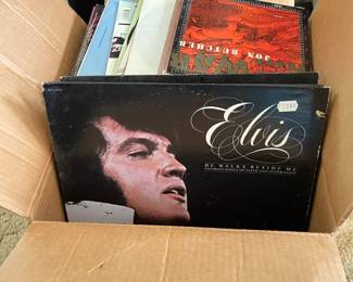 Elvis Presley and other vinyl records