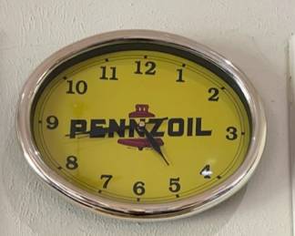 Penzoil clock