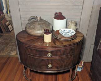 W. Davis Salt Glaze Jug - Randolph County, NC