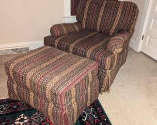 Drexel Heritage Chair & Ottoman