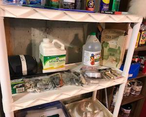 Items Located In The Unfinished Area Of The Lower Level