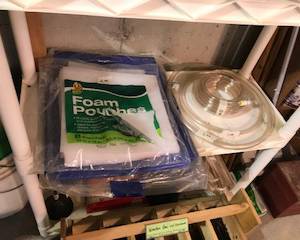 Items Located In The Unfinished Area Of The Lower Level