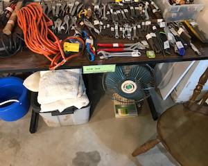 Items Located In The Unfinished Area Of The Lower Level