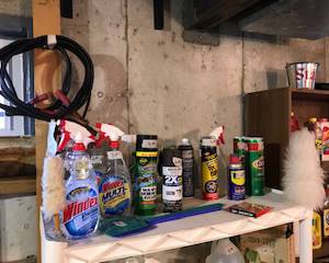 Items Located In The Unfinished Area Of The Lower Level