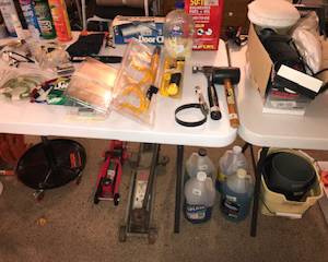 Items Located In The Garage 