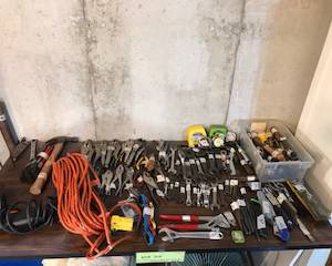 Items Located In The Unfinished Area Of The Lower Level