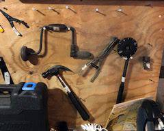 Items Located In The Unfinished Area Of The Lower Level