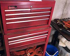 Items Located In The Unfinished Area Of The Lower Level