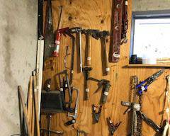 Items Located In The Unfinished Area Of The Lower Level